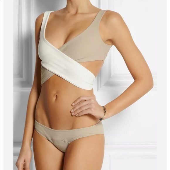 lisa marie fernandez Other - Lisa marie fernandez criss cross tie black and white bikini